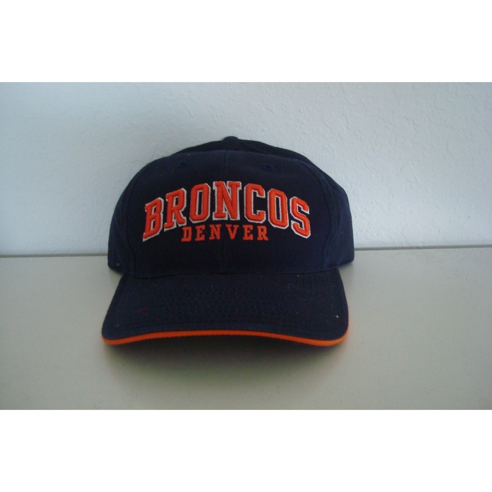 DENVER BRONCOS PUMA SZ STRAPBACK DEADSTOCK HAT CAP VINTAGE A2